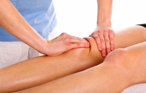 Knee massage helps relieve the manifestations of gonarthrosis